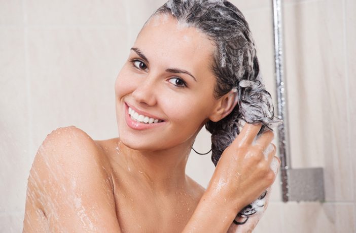 shampoo hair woman